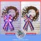 2-Pack Lighted Large Patriotic Bows – 20 x 11 Inch Red, White & Blue Star Burlap Wreath Bows for 4th of July, Veterans Day, Independence Day, Tree Topper, and Holiday Decor
